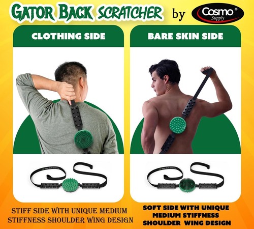 Back Scratcher for men with strap Double Sided Great for Mobility Impaired Hard- - Picture 7 of 9
