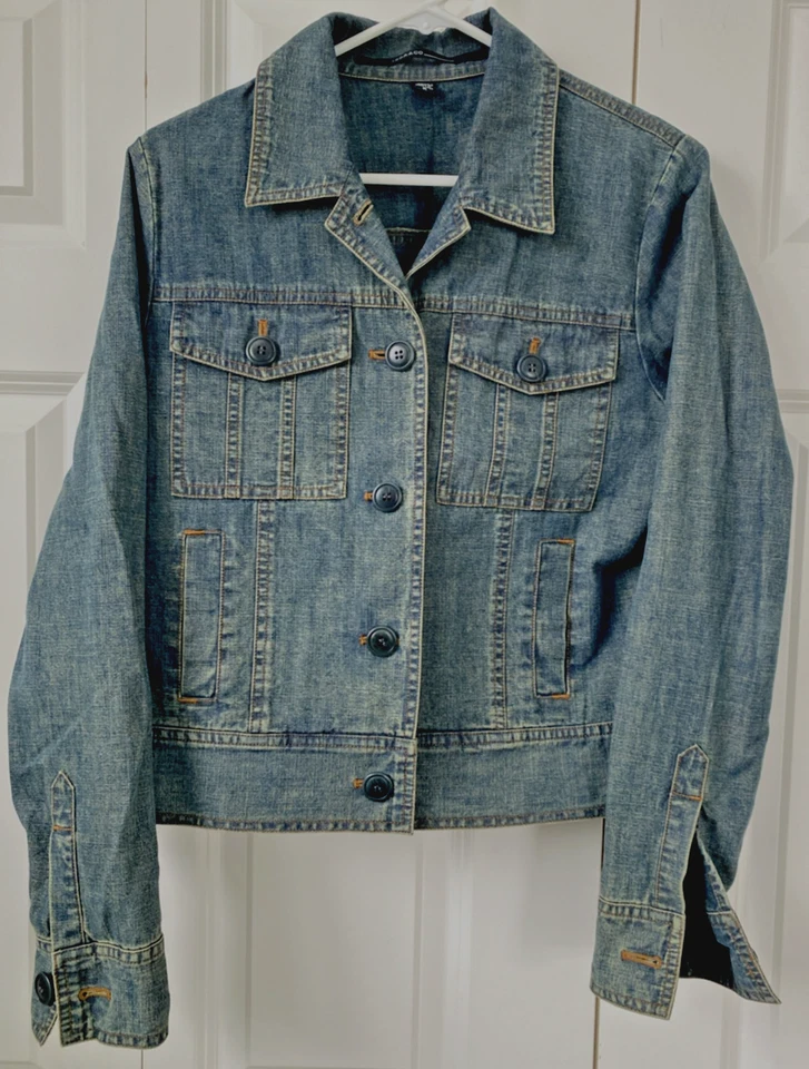 Chaqueta vaquera de colección ISDA & CO para mujer talla M azul hecha en Hong Kong Foto 3 de 4