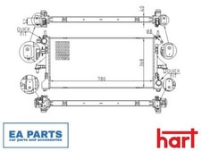 Radiatore, Raffreddamento Motore per FIAT HART 616 608