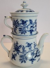 Antique 19th C. Victorian Blue Delft Nesting ...
