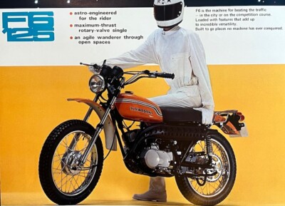 Kawasaki F6 125 Enduro 1972 4-page Brochure Literature | 1971