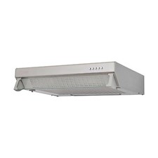 Cooke & Lewis Cooker Hood Extractor Fan Stainless Steel Grey LED (W)60cm(A)