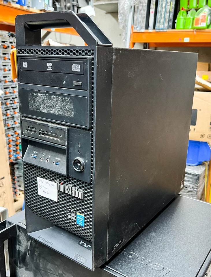 Lenovo ThinkStation E32 | Intel Xeon E3-1225 v3 @3.2GHz 4GB NoHDD | nVidia K2000 - Image 2 of 4