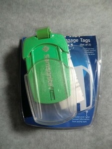 samsonite security id luggage tag
