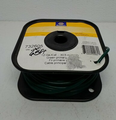 732605 Napa Belden Green Primary Wire 12 Gauge x 65 Ft   Reliable and Durable