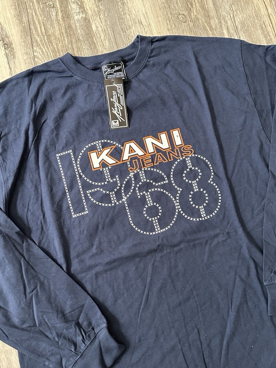 Vintage 90s Karl Kani Jeans Long Sleeve Shirt Sz XL HIP HOP NYC