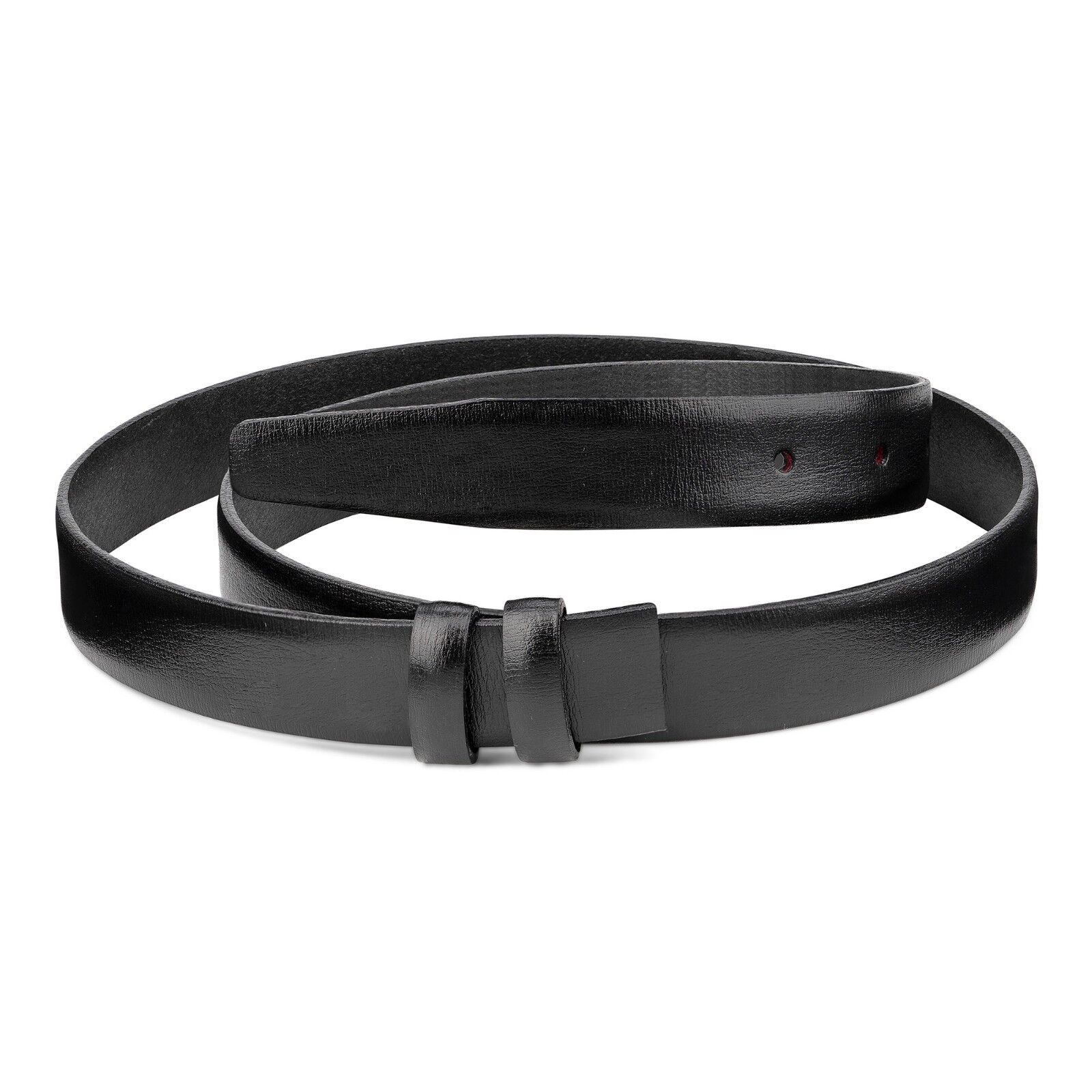 1 inch Belt Strap in Black Smooth Leather Replacement Mens buckles Italian 38" 