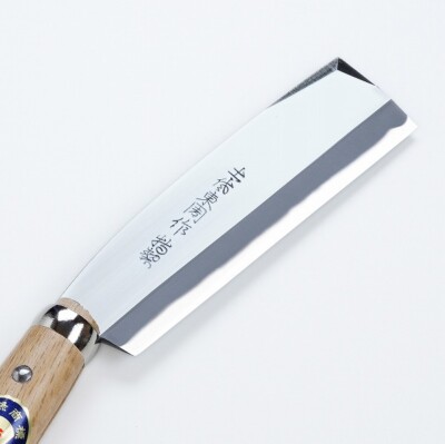 Hachette Polie AZUMASYUSAKU - Acier Shirogami 150mm - Manchon Bois - Étui - Neuve