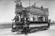 Pdf-53 Tram 27, Tooting Junction, London 1900's. Photo
