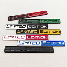 Limited Edition 3D Aluminium Car Emblem Badge in Yellow Green Red Blue Yellow