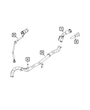 Genuine Mopar Fuel Tank Filler Tube Funnel 68246866AA