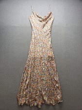 Sage Women Maxi Dress M Multicolor Floral Sleeveless Spaghetti Strap Vacation