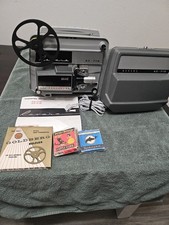 Vintage Revere AZ-718 8mm Film Projector Tested Working w/ Case, Manual Films