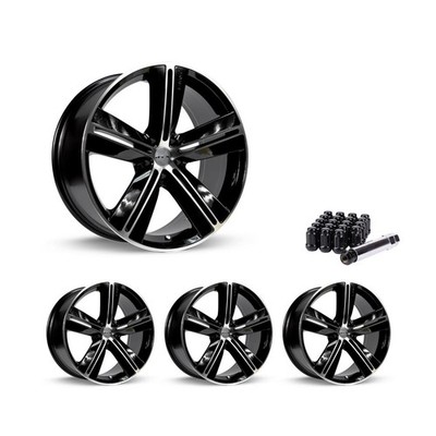 5x114.3 Set of 4 18'' Rims Black Alloy Wheel fits 2020-25 Hyundai Palisade, OEIN 