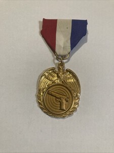 Vintage Pistol Sharpshooter Competition Medal