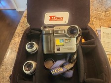 Digital Camera Sony Mavica Bc-v615 Battery Wide-angle Telephoto Lens UNTESTED
