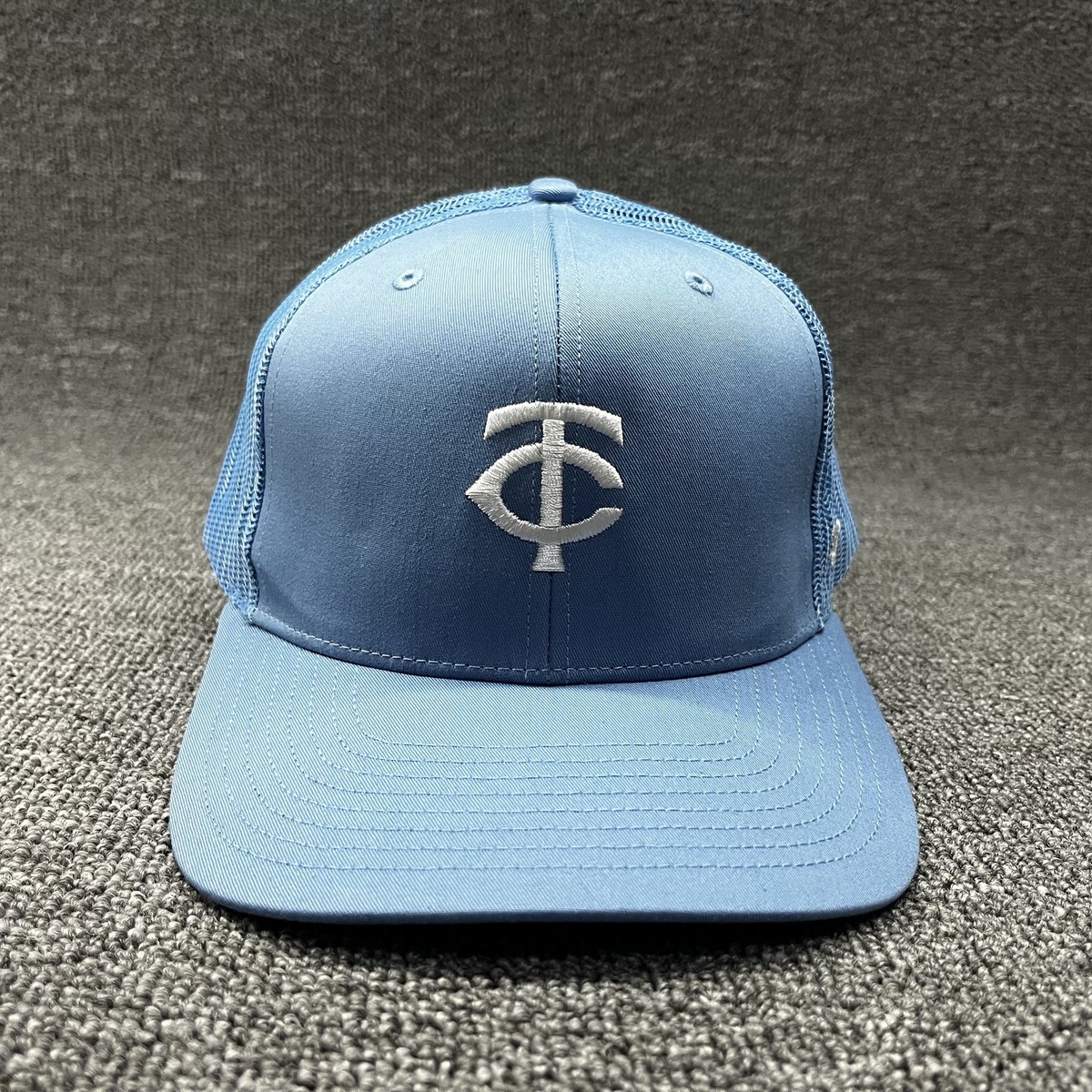 '47 Brand Minnesota Twins TC Logo Light Blue Mesh Trucker Snapback Hat Cap