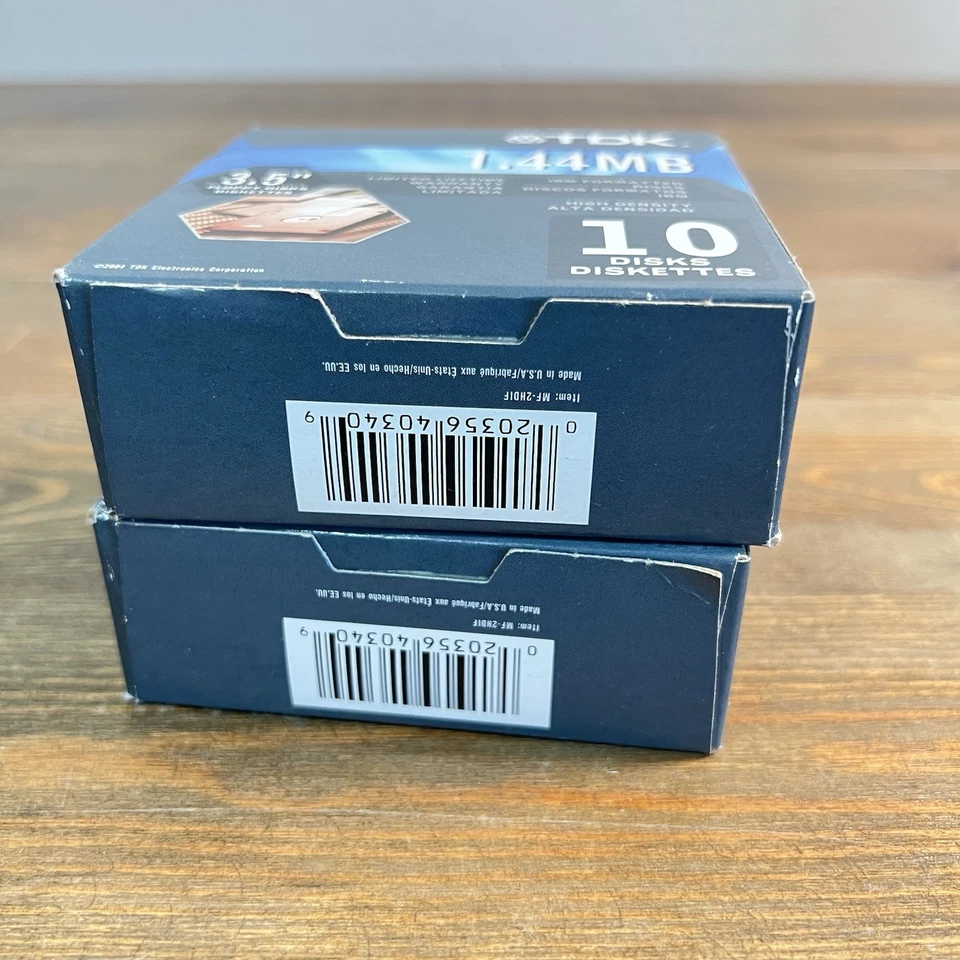 Disquetes TDK 3,5" 1,44 MB, Pack de 10, discos formateados IBM de alta densidad. NUEVO Foto 4 de 4
