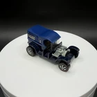 Vintage Hot Wheels Redline Paddy Wagon Gold Lettering Dark Body - Nice Car!