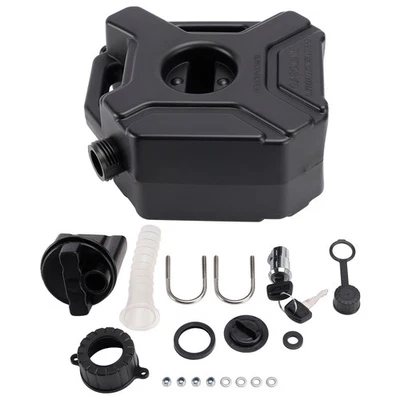 Bidon en plastique pour carburant essence diesel 3 litres noir pour moto - Photo 1/4