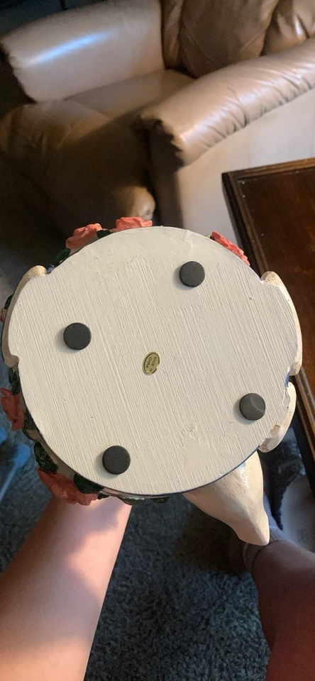 Cesta tetera Pascua cerámica vintage  Foto 3 de 4