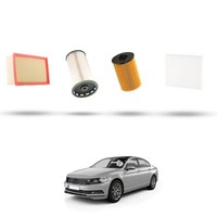 Hoffcar Wartungsset - 4 Filter FüR VW Passat (3G2, 3G5) 1.6 TDI 88 Kw Ab 2014