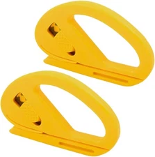 2PCS Wrapping Paper Cutter, Safety Vinyl Film Cutter, Wrap Cutter Tool with Razo