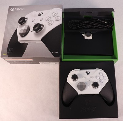 Xbox Elite Series 2 Core Controller White Model 1797 A BUTTON STICKING READ AD!