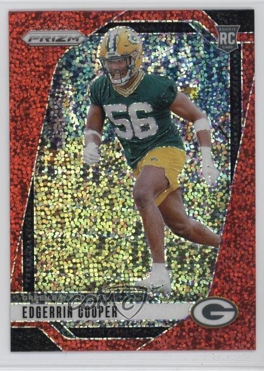 2024 Panini Prizm Rookies Red Sparkle Prizm Edgerrin Cooper #331 Rookie RC 6m7
