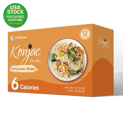 Shirataki Noodles Konjac Fettuccine 12 Packs Low Carb Gluten Free Vegan