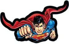 Stickers - C&D Visionary - DC Comics Superman Flying 4.5"x2.5" NEW Decal Classic