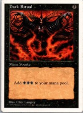 Fifth Edition Dark Ritual MTG Vintage LP