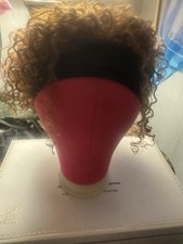Ombre Blonde Curly Headband Wig, Remy hair.