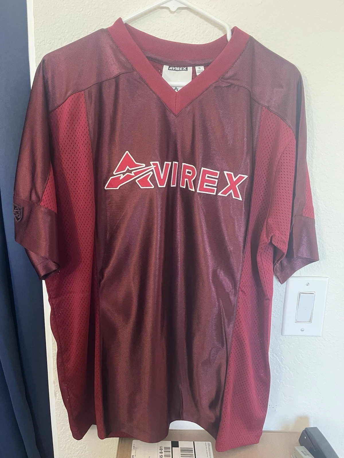 Avirex Jersey Football Dark Cherry Red Embroidered S Small Fits Like Medium
Opens in a new window or
