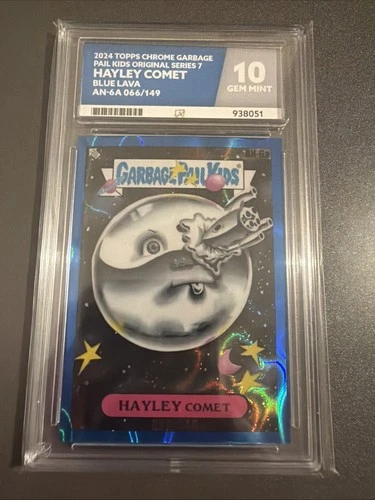 2024-TOPPS CHROME GARBAGE PAIL KIDS- SERIES 7- HAYLEY COMET- 066/149- ACE G M 10
