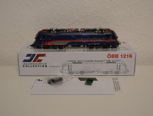 Jaegerndorfer 29350 ÖBB 1216 NightJet H0 DC mit ESU Sound | Condition: Gebraucht