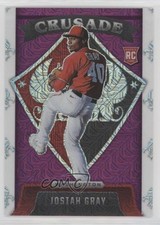 2022 Panini Chronicles Crusade Purple Mojo Prizm 70/99 Josiah Gray #6 1kt5