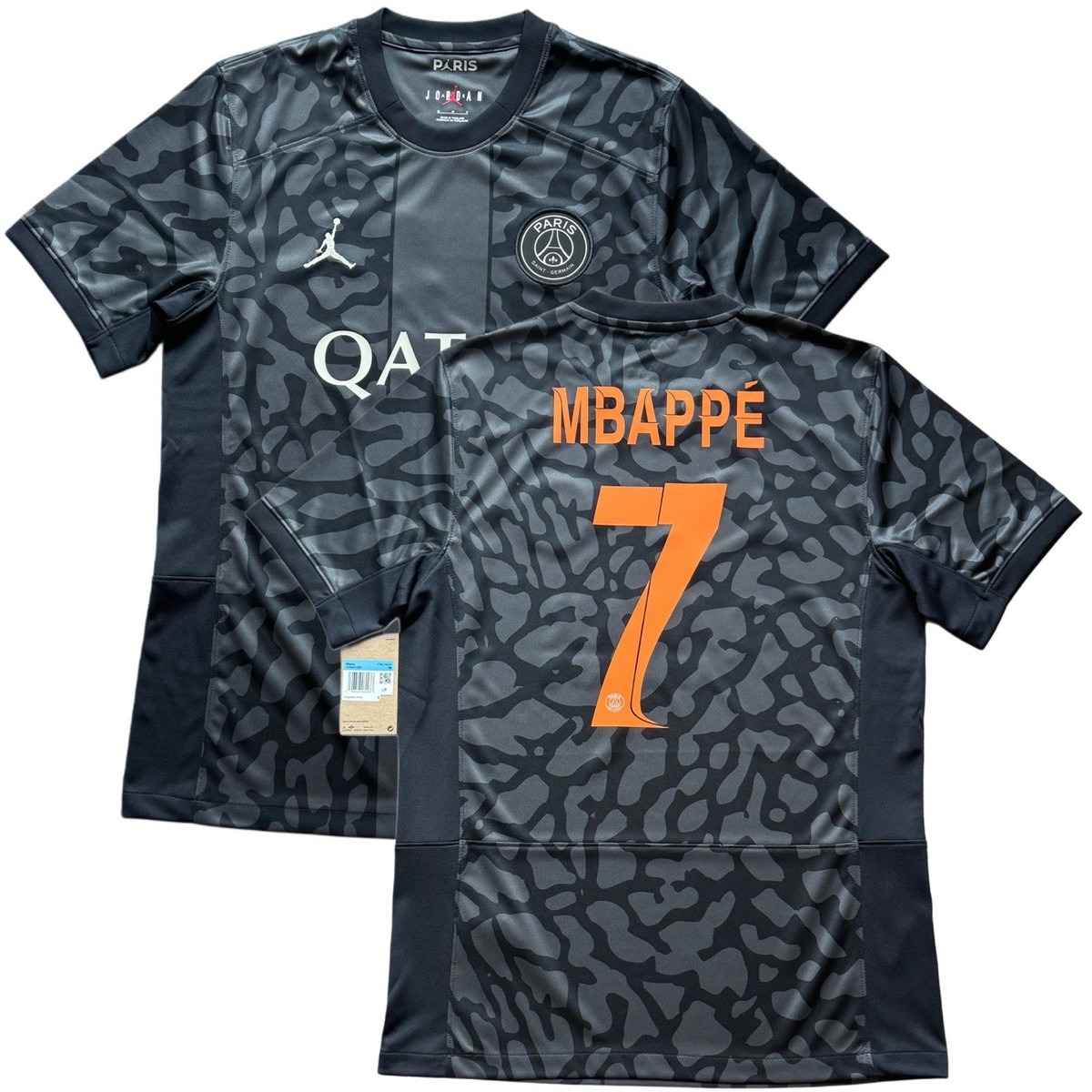 2023/24 PSG Third Jersey #7 Mbappe Medium Jordan Champions League