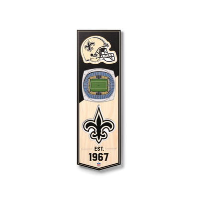 New Orleans Saints 3D Stadium Banner