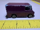 Vintage Hot Wheels Step Van Delivery Truck Burgundy Maroon 1976 Malaysia