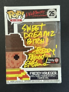 Robert Englund Freddy Krueger auto signed funko 25 GAMESTOP awesome Insc JSA COA