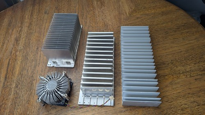 #ad Lot Of 4 Heat Sink Aluminum SERRATED 2 inches $99.99