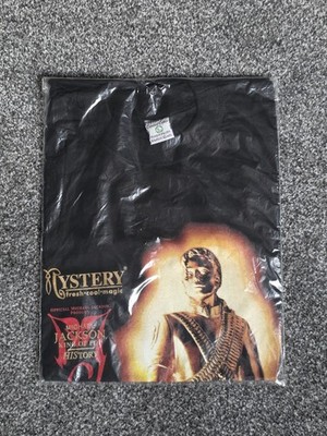 Originales eingeschweißtes Michael Jackson Mystery History Tour Shirt 1997