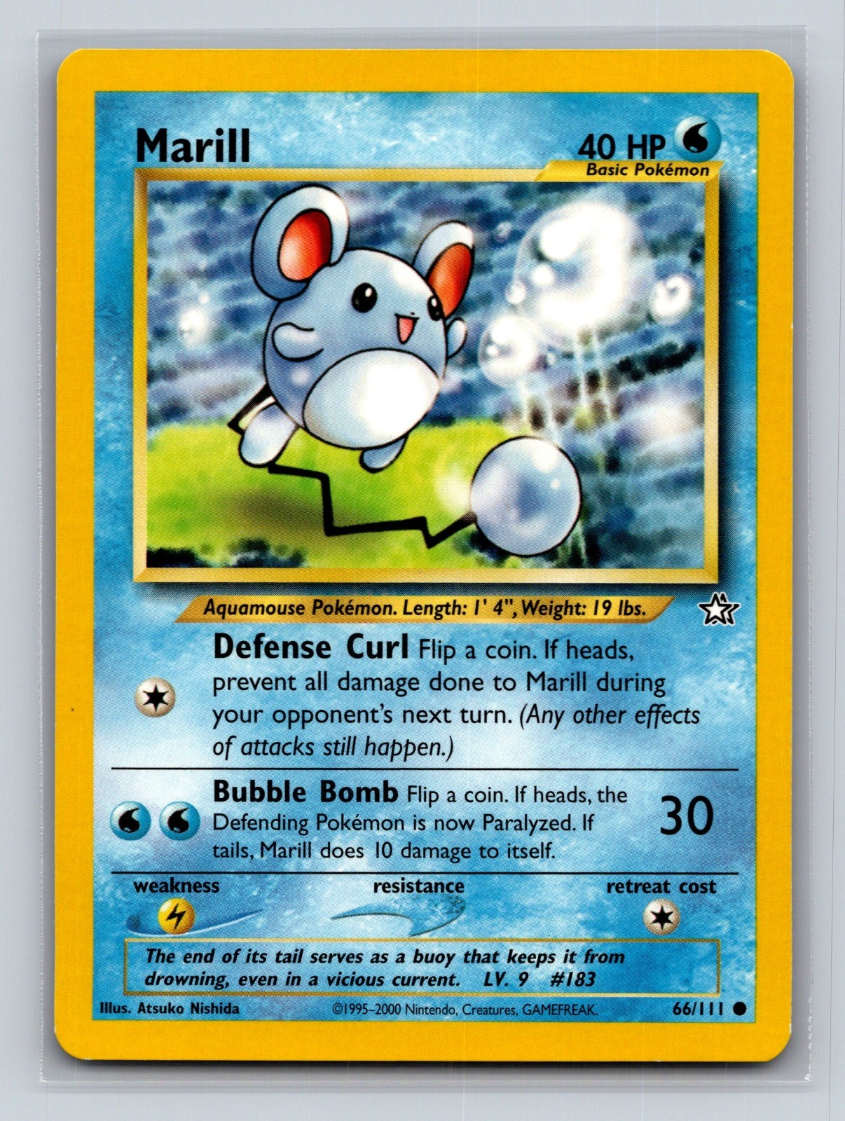 Marill Unlimited Common Neo Genesis 066/111 MP