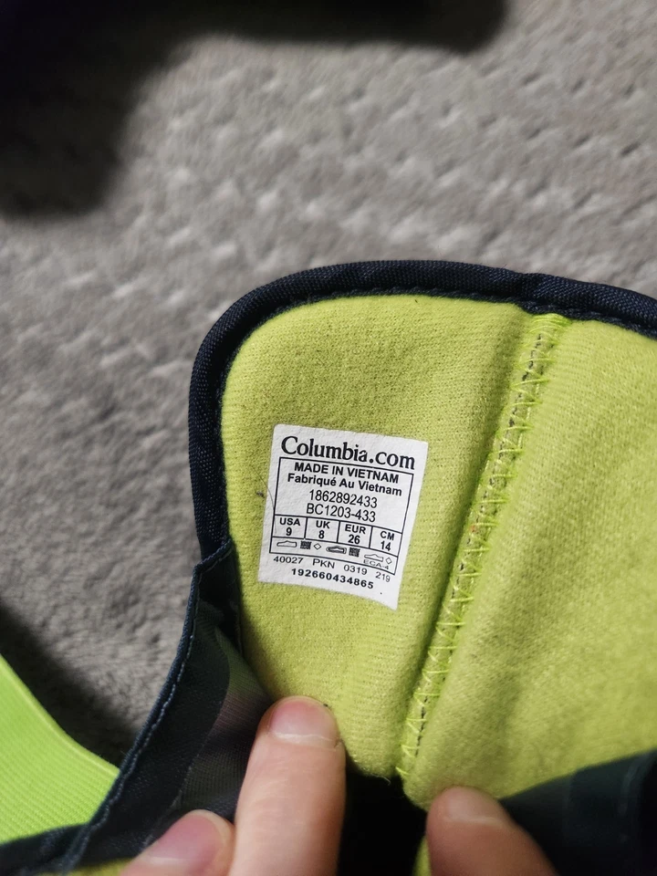 Botas de invierno Columbia para bebé niño pequeño Velcro Foto 3 de 4