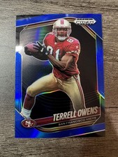 2025 Panini Prizm Black #133 Terrell Owens Prizms Blue #/199