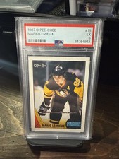 1987 O-PEE-CHEE #15 MARIO LEMIEUX PSA 5