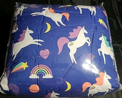 (2 Sets) FAO Schwartz Twin Comforter Sets Mystical Unicorns Lavender 85 GSM NWOT