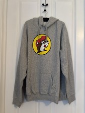 Buc-ee's Graphic Logo Pullover Hoodie Mens XXL Gray