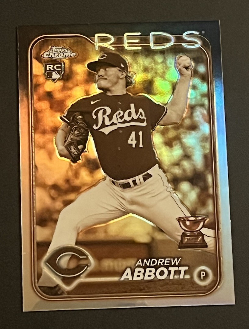 2024 Topps Chrome - Andrew Abbott #154 Sepia Refractor (RC)
